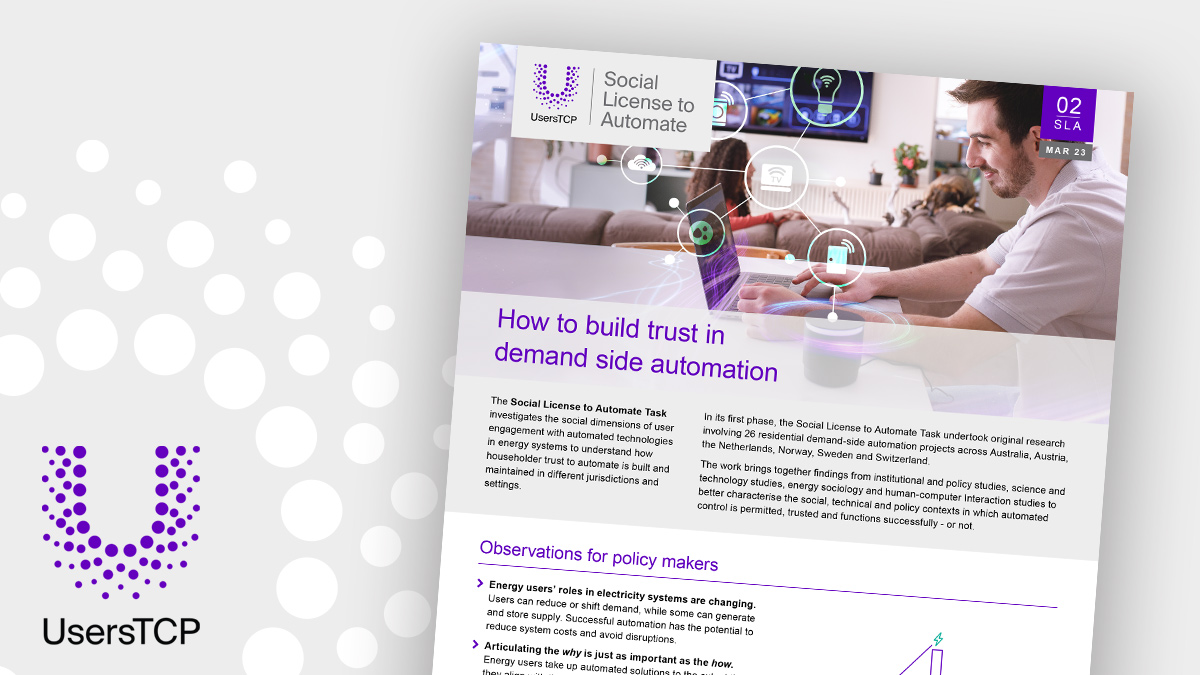 A great resource for policy makers, our just released Policy Brief from the Social License to Automate Task highlights key findings and observations from stage one of the Task. Available on our website userstcp.org/publications/