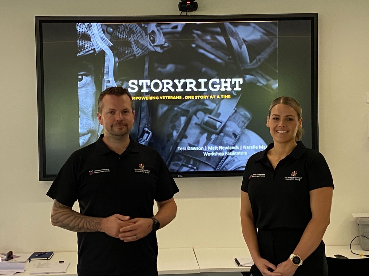 MESHealthAus's tweet photo. StoryRight is a 1-day program guided by #livedexperience facilitators for #ADF members to help transition to #civilianlife by providing the tools to translate #military #skills into civilian language, boost confidence, &amp; help them gain post-ADF employment. https://t.co/RlwdoyNGDd https://t.co/scCz5Difxs