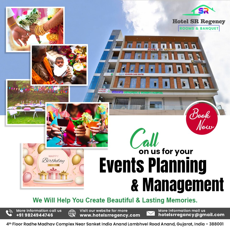hotelsrregency's tweet photo. Planning your Dream Wedding on a Budget?💍💕
Elegant and reasonably priced packages are available from Hotel SR Regency Anand Event Management! 
🌐 https://t.co/63nWnH35A3
 +91 80037 56746

#events #eventmanagement #plannercommunity #weddingvenue #weddinghalls #decorations https://t.co/Wy8R0SpVOS
