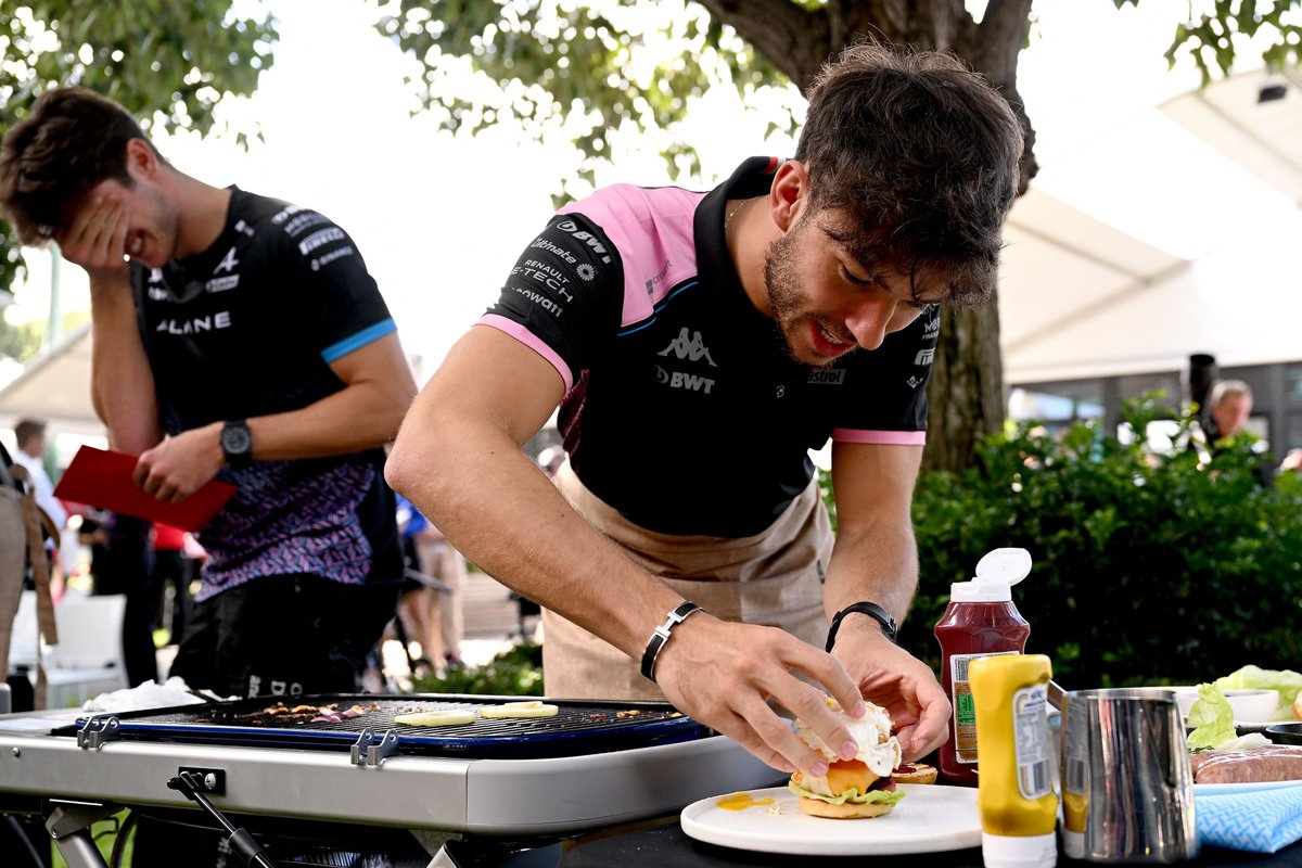 F1's tweet photo. We can't wait to find what this Aussie BBQ was all about with the @AlpineF1Team lads 😆

We're not quite sure if @jackdoohan33 looks impressed, or disappointed 😂

#AusGP #F1 @PierreGASLY @OconEsteban https://t.co/XpFUbkD4zI