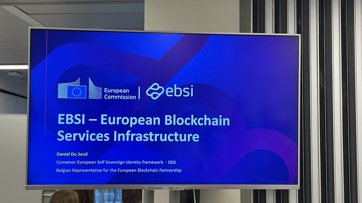 JackHamande's tweet photo. “There is so much energy around #blockchain in Europe! “ said Daniel Du Seuil during #blockchain4Belgium during #euaiweek23 @fodspfbosa @ITU #smartnation https://t.co/OobqnscaSc