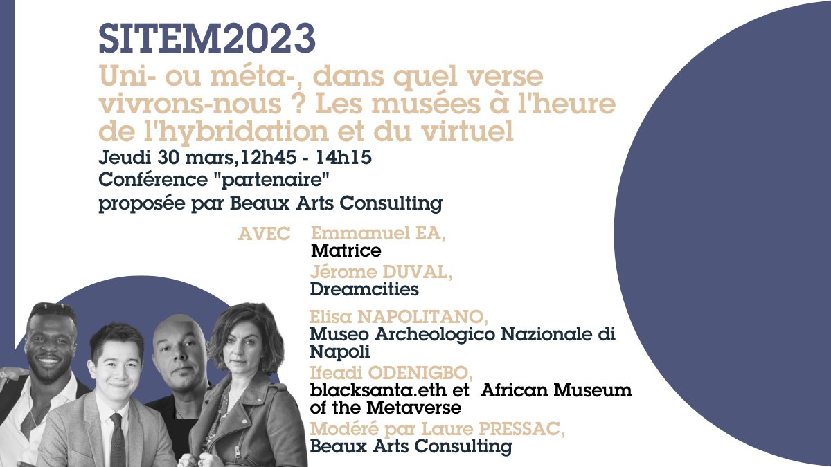 Quel est le point commun entre Néo, un Napoléon en 3D, une napolitaine, et un joueur de la NFL ? 
Le métaverse, nouveau territoire de(s) culture(s).
On en discute autour de leurs projets, à 12h45 au <a href="/salonsitem/">SITEM</a> (venez tôt, entrée libre au sein du salon mais places limitées !)