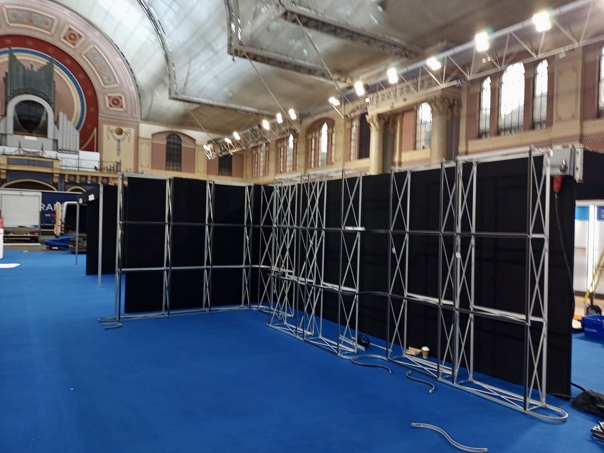 GAPLightingLtd's tweet photo. @Elexshow ready, Alexandra Palace today and tomorrow, for free tickets go to https://t.co/CyaTgZWdvl doors open at 10am https://t.co/mhQWN97aL7