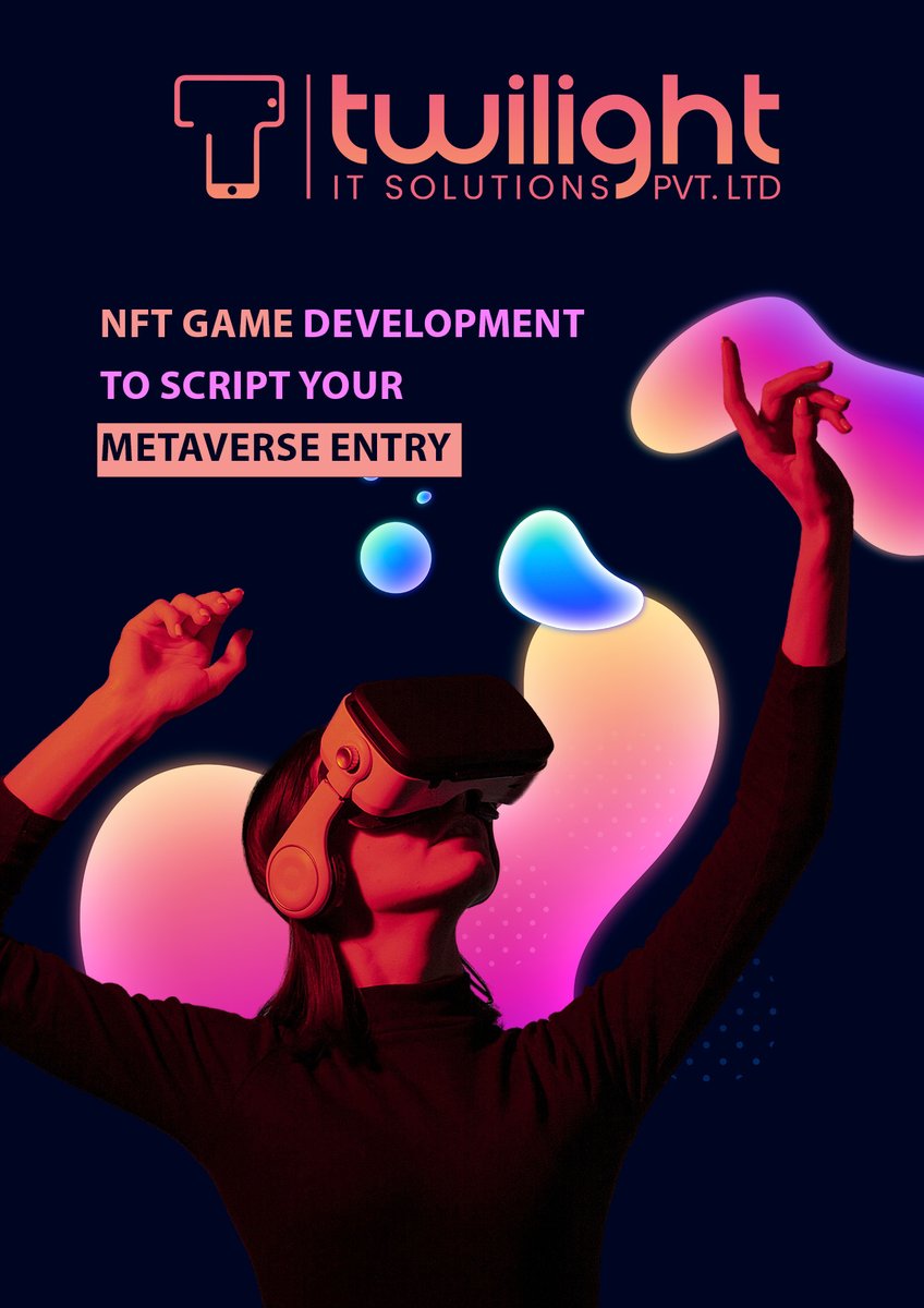 TwilightITSolu1's tweet photo. There is hardly anyone who has not heard of NFT Gaming.
NFT gaming is known by several other names, including DeFi gaming, crypto gaming, and blockchain gaming.
#nftgaming #nft #mobilegames #pcgames #videogames #gamingcommunity #blockchain #TwilightITSolutions #Shapingreality https://t.co/C40mFj36hY