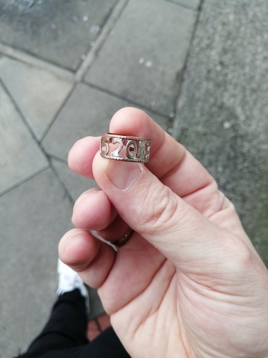 Probably a long shout, but if anyone lost this ring outside St. Patrick's Cathedral in #Dublin 8, I have it. RTs appreciated