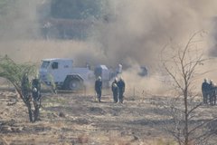 elisa_kiswa's tweet image. General Manoj Pande #COAS and the Army Chiefs &amp;amp; representatives of African Nations witnessed the culmination of Joint Exercise #AFINDEX. The Exercise has successfully paved the path for promoting regional security &amp;amp; stability with a resolve to meet future challenges.