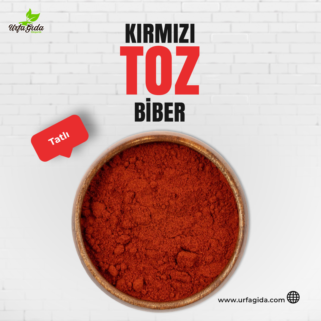 UrfaGda1's tweet photo. Toz kırmızı biber ile başta çorbalarınız olmak üzere et, tavuk, balık, tencere yemeklerinizi ve daha birçok yemeğinizi ve yiyeceğinizi dilediğiniz gibi tatlandırabilirsiniz.
#tozbiber #kirmizibiber #biber #baharat #yemektariflerim #şanliurfa #urfagıda https://t.co/Ls68O1th8q