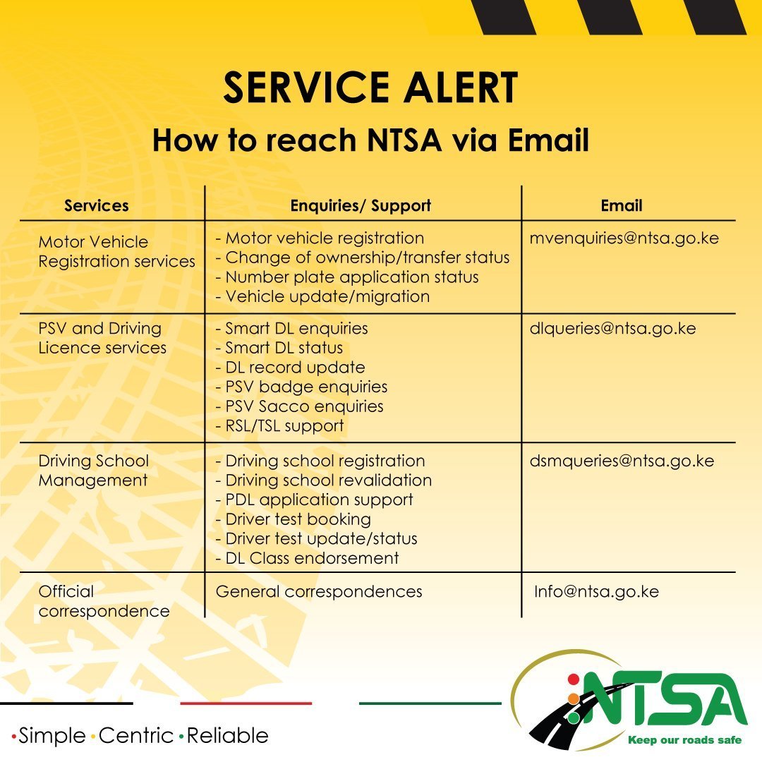 NTSA KENYA tweet media