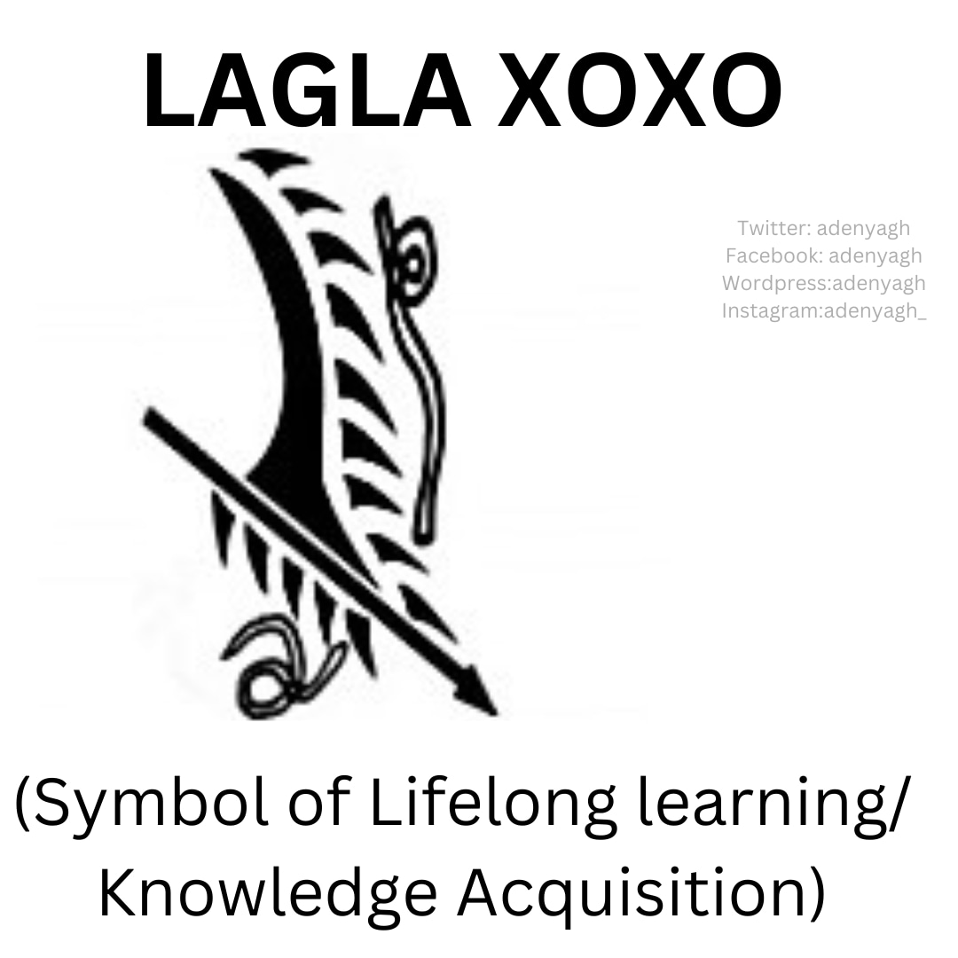 adanudzesiwo's tweet photo. #NewDzesiAlert #NewSymbolAlert #LaglaXoxo
Lagla Xoxo is a symbol of Lifelong learning and knowledge acquisition.
It is from the proverb:
Lagla Xoxo me ƒo na detsi o .
Old bones from former hunting cannot be used to prepare today's soup.
#Retweet if you love it.
A thread: 1/6 https://t.co/55R2ZzRWcF