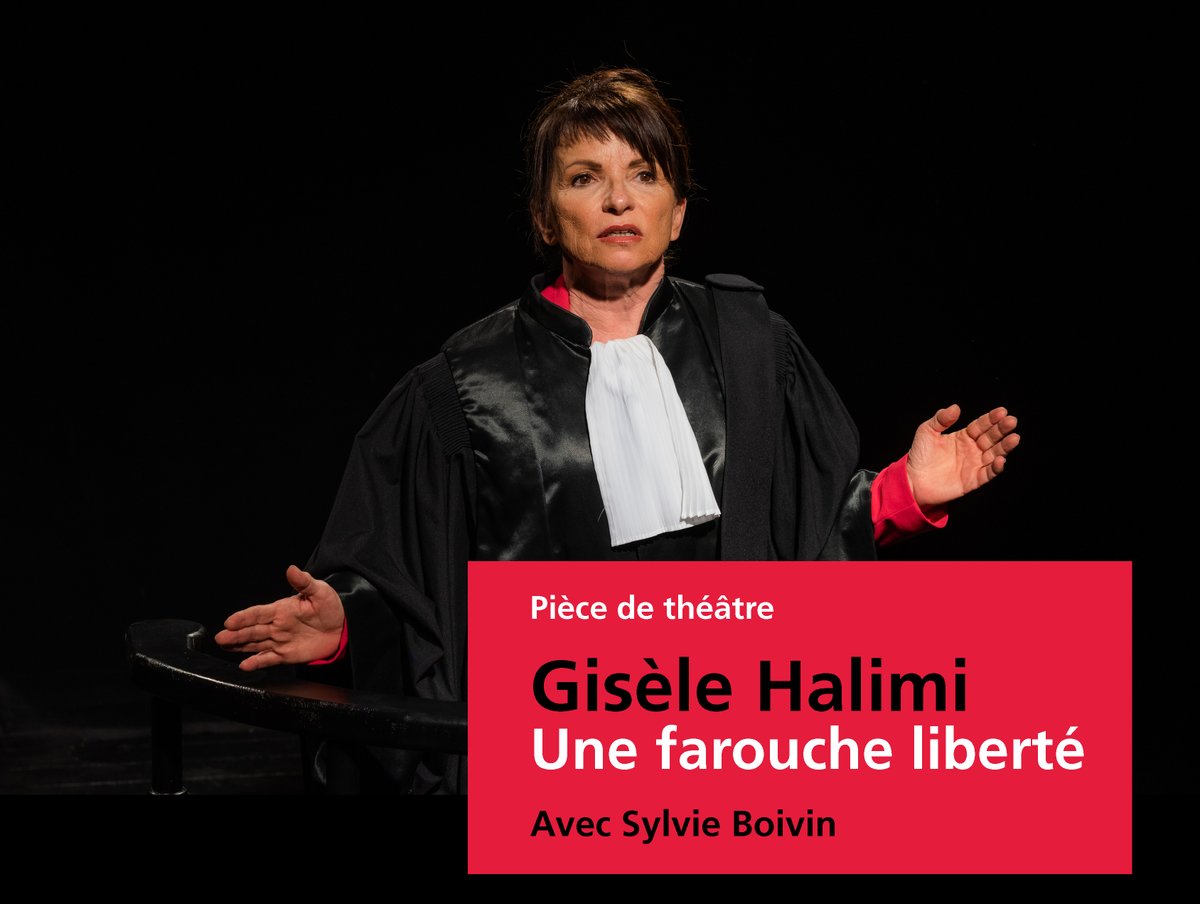 Représentation de la pièce 'Gisèle Halimi, une farouche liberté'
3 mai 2023 - 18h - Campus @unil
Entrée libre sur inscription
avec le soutien de @Egalite_UNIL 
news.unil.ch/display/168009…