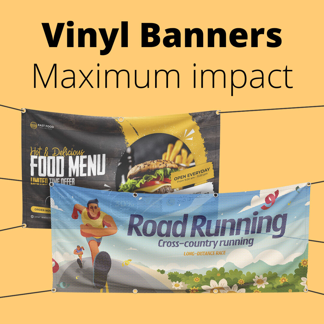 solopress's tweet image. Whether you’re announcing openings, offers or achievements, durable vinyl banners help you achieve maximum impact.

Our options have got you covered inside and out at bit.ly/3lHJitd

#banners #vinylbanners #PVCbanners #meshbanners