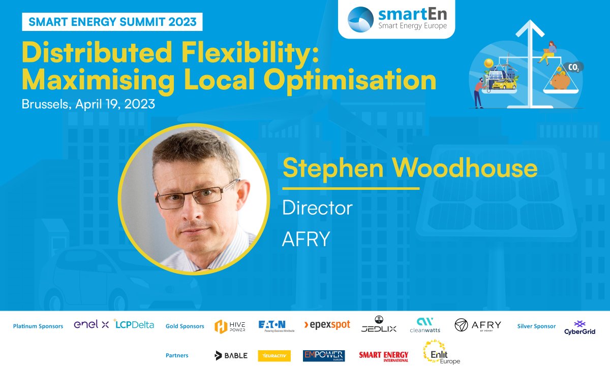 smartEnEU's tweet image. 🔊 Continuing with the #SmartEnergySummit2023 line-up, we are glad to announce Stephen Woodhouse, Director @AFRY_global as a speaker on the topic of #Innovation in #LocalOptimisation!

For more information &amp;amp; tickets 🎫 bit.ly/3jiXWG0