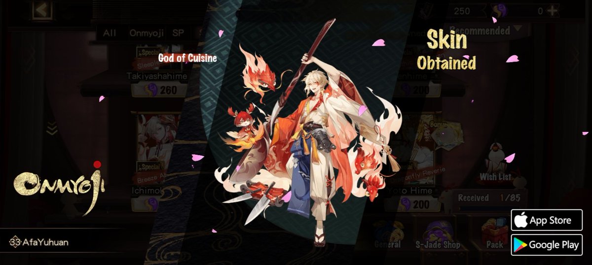 nouhime11's tweet photo. #Onmyoji# I got a brand new rare skin! Check it out and try your luck! https://t.co/foed0MXnED