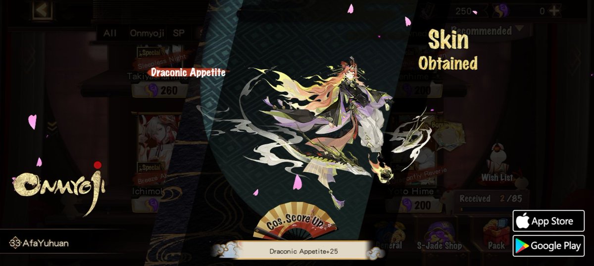 nouhime11's tweet photo. #Onmyoji# I got a brand new rare skin! Check it out and try your luck! https://t.co/8SRWqTXP6j