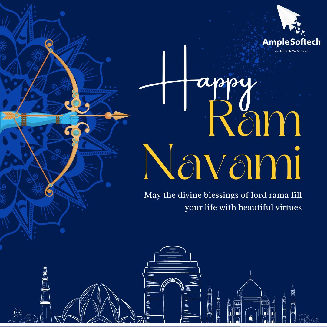 AmpleSystem's tweet photo. "May the divine blessing of lord rama fill your life with beautiful virtues"

#ramnavami #ram #jaishreeram #ramayana #india #lordrama #ramnavmi #hinduism #lordram #hanuman #sitaram #jaishriram https://t.co/oZKQfaLvbd