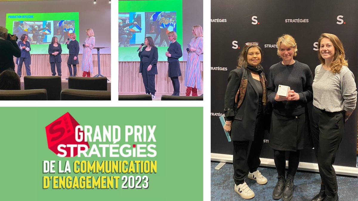 [AWARD 🏆] Fiers de remporter l'OR au Grand Prix @Strategies de la Communication d'#Engagement en catégorie 'Production réfléchie' pour 'Hexagonal', première campagne éco-socio produite pour la @GroupeSNCF. @PublicisConseil @publicis_france #RSE #prodigious