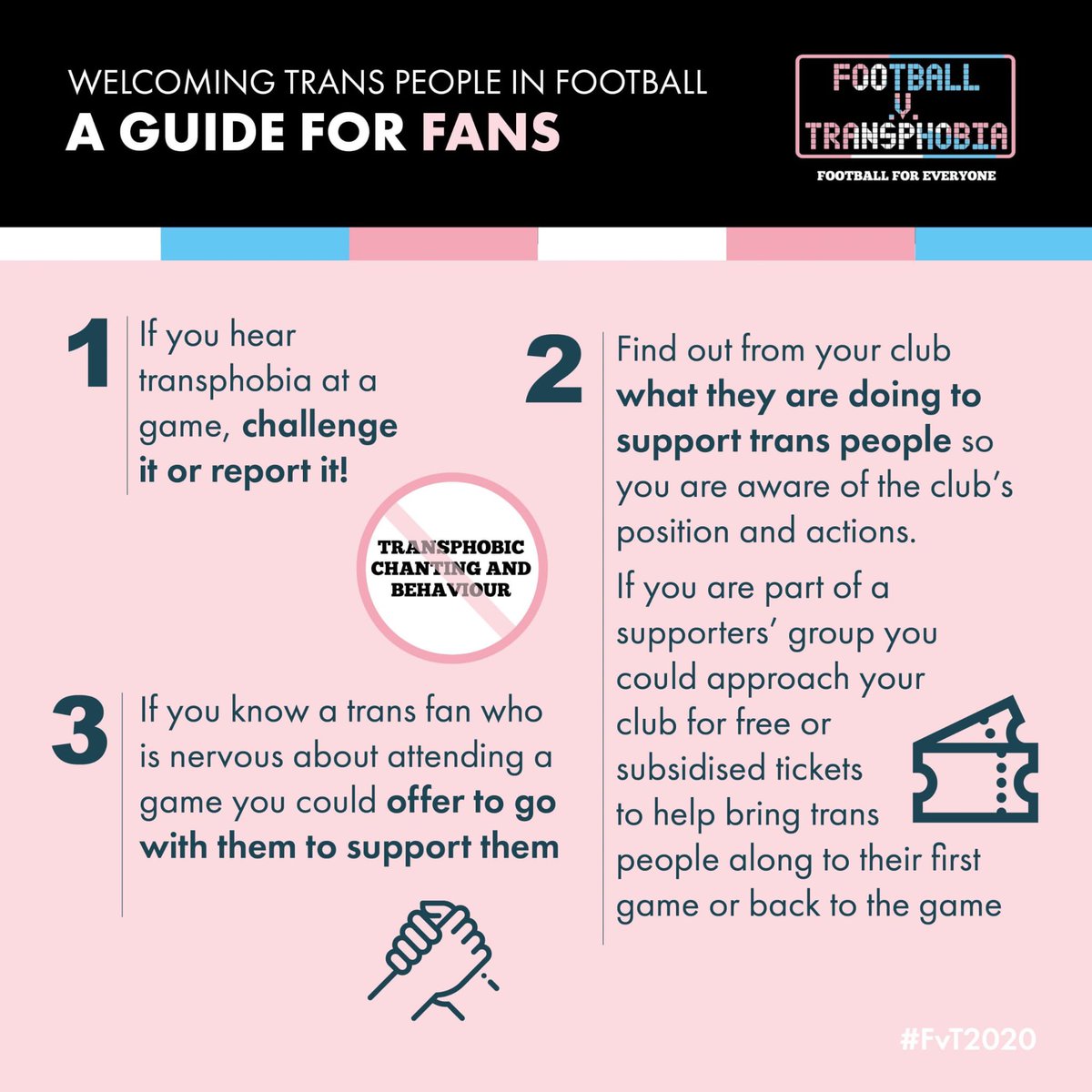 HerGameToo's tweet photo. The event shone a light on the discrimination and restrictions still faced by the trans community and what we as an organisation and as fans, players, media, can do to support. Here are just a few resources we found useful 🏳️‍⚧️

To find out more visit: https://t.co/YPbytF1mnK https://t.co/c8ugz2UkxM