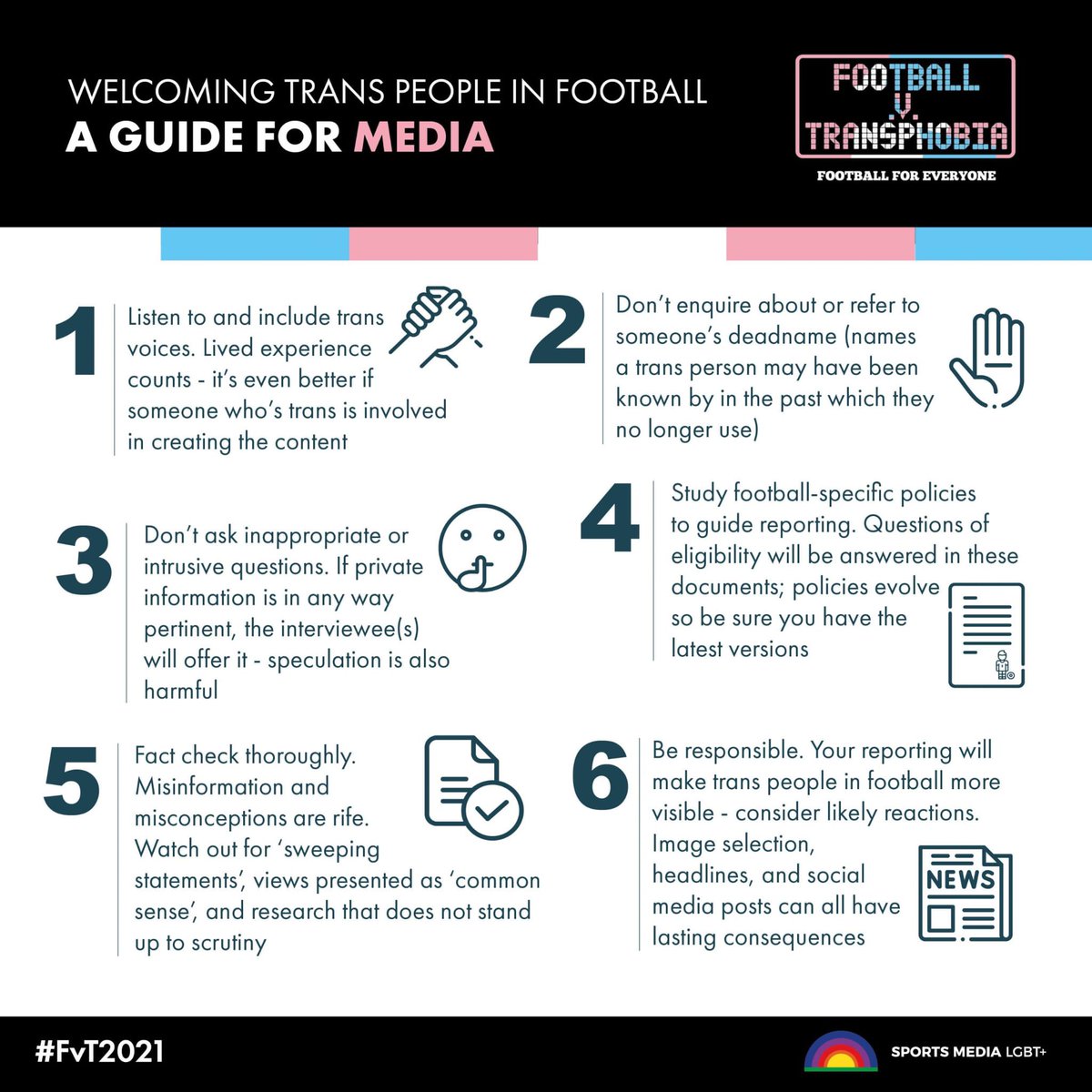 HerGameToo's tweet photo. The event shone a light on the discrimination and restrictions still faced by the trans community and what we as an organisation and as fans, players, media, can do to support. Here are just a few resources we found useful 🏳️‍⚧️

To find out more visit: https://t.co/YPbytF1mnK https://t.co/c8ugz2UkxM