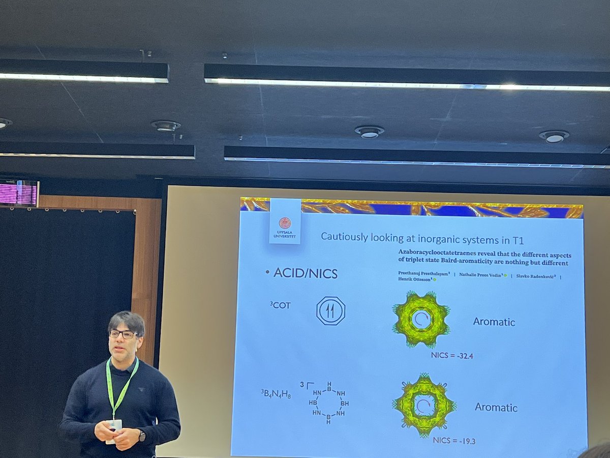 Raj.Deka (@rrajdeka) on Twitter photo Very insightful talk by <a href="/OrthaberLab/">Orthaber Lab</a> on “The Heavier Main Groups and (anti-)Aromaticity” in 19th EWPC & 3rd SWPC <a href="/PhosChemSpain/">PhosChemSpain</a> <a href="/OttossonGroup/">Henrik Ottosson (prefer Bluesky)</a> <a href="/smc_uppsala/">SMC Program</a> Very insightful talk by <a href="/OrthaberLab/">Orthaber Lab</a> on “The Heavier Main Groups and (anti-)Aromaticity” in 19th EWPC & 3rd SWPC <a href="/PhosChemSpain/">PhosChemSpain</a> <a href="/OttossonGroup/">Henrik Ottosson (prefer Bluesky)</a> <a href="/smc_uppsala/">SMC Program</a>