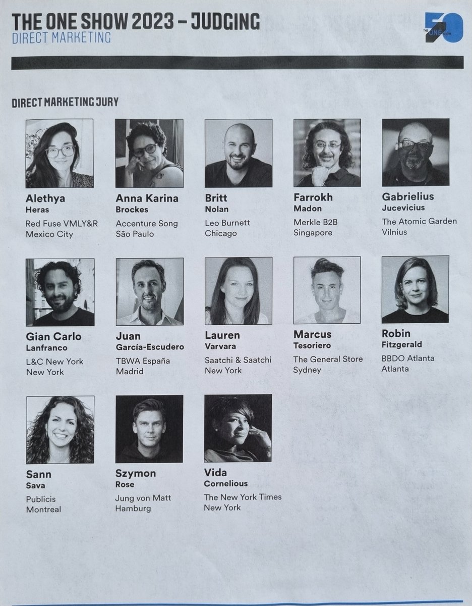 farrokhmadon's tweet photo. One long trip. One talented jury. Countless brain-jogging discussions. One list of worthy winners. One Show. #TheOneShow #Awards #creativity #merkle #merkleb2b https://t.co/WhJsbusO4x