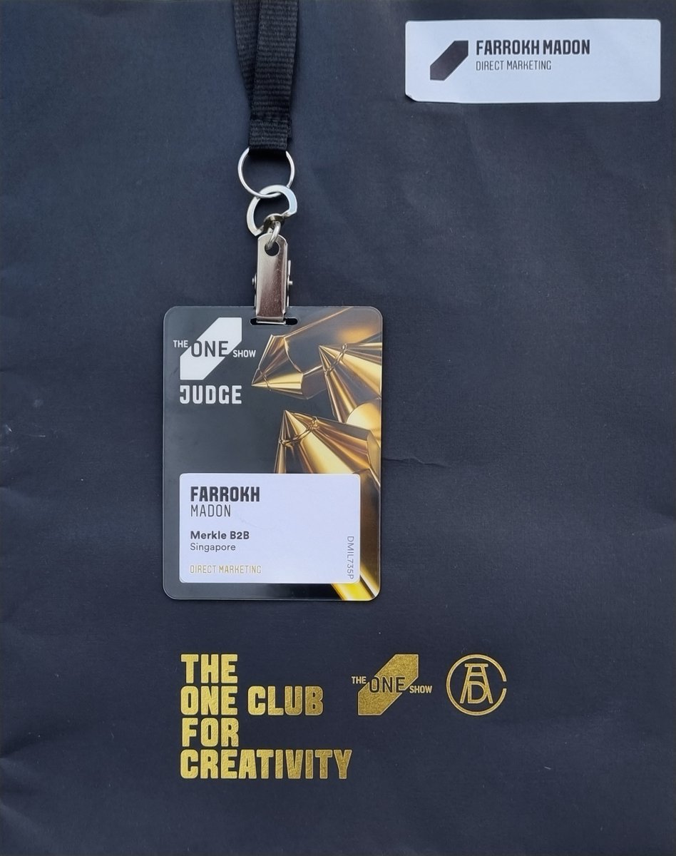 farrokhmadon's tweet photo. One long trip. One talented jury. Countless brain-jogging discussions. One list of worthy winners. One Show. #TheOneShow #Awards #creativity #merkle #merkleb2b https://t.co/WhJsbusO4x