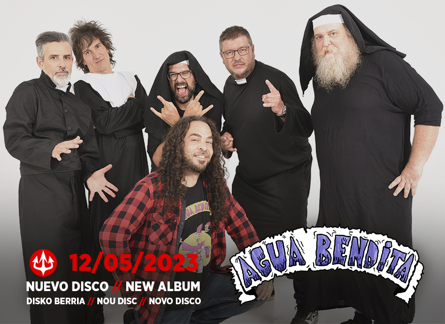 🔥🔥 El próximo 12 de mayo, publicaremos un álbum muy especial de <a href="/LosAguaBendita/">Agua Bendita</a> .

👉 Atent@s a las próximas novedades de la banda.