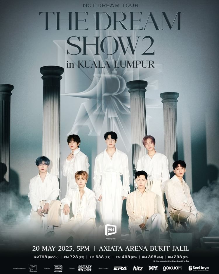 NCT DREAM CENTER on X: "#NCTDREAM TOUR 'THE DREAM SHOW 2: In A DREAM' in KUALA LUMPUR, MALAYSIA Seating Plan, Ticketing, Ticket Price Pre-sale: Apr 5 / General sale: Apr 6 👉