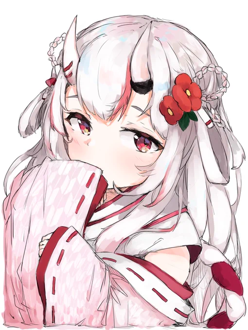 お口隠した時の破壊力はやばい(ヤバイ)#百鬼絵巻 