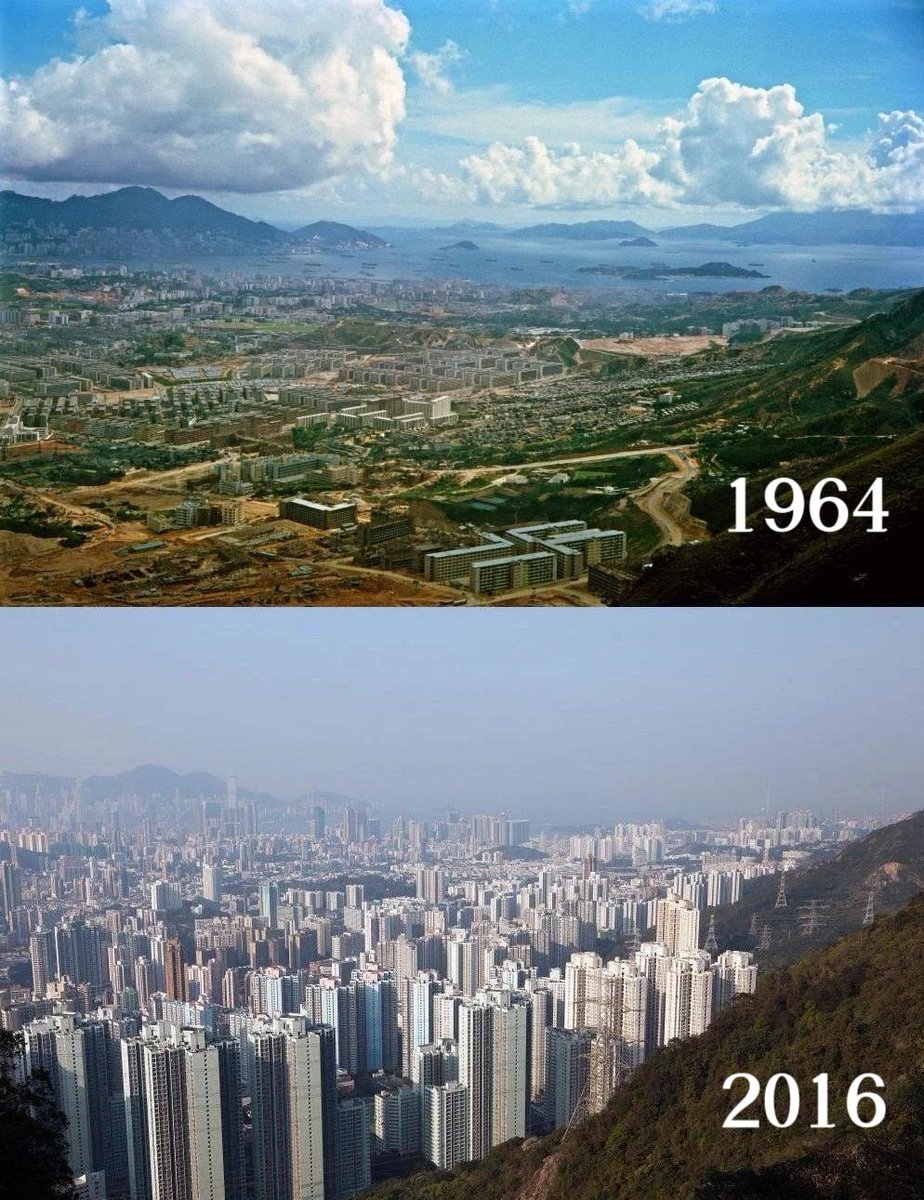 China in Pictures on Twitter "Hong Kong, then & now."