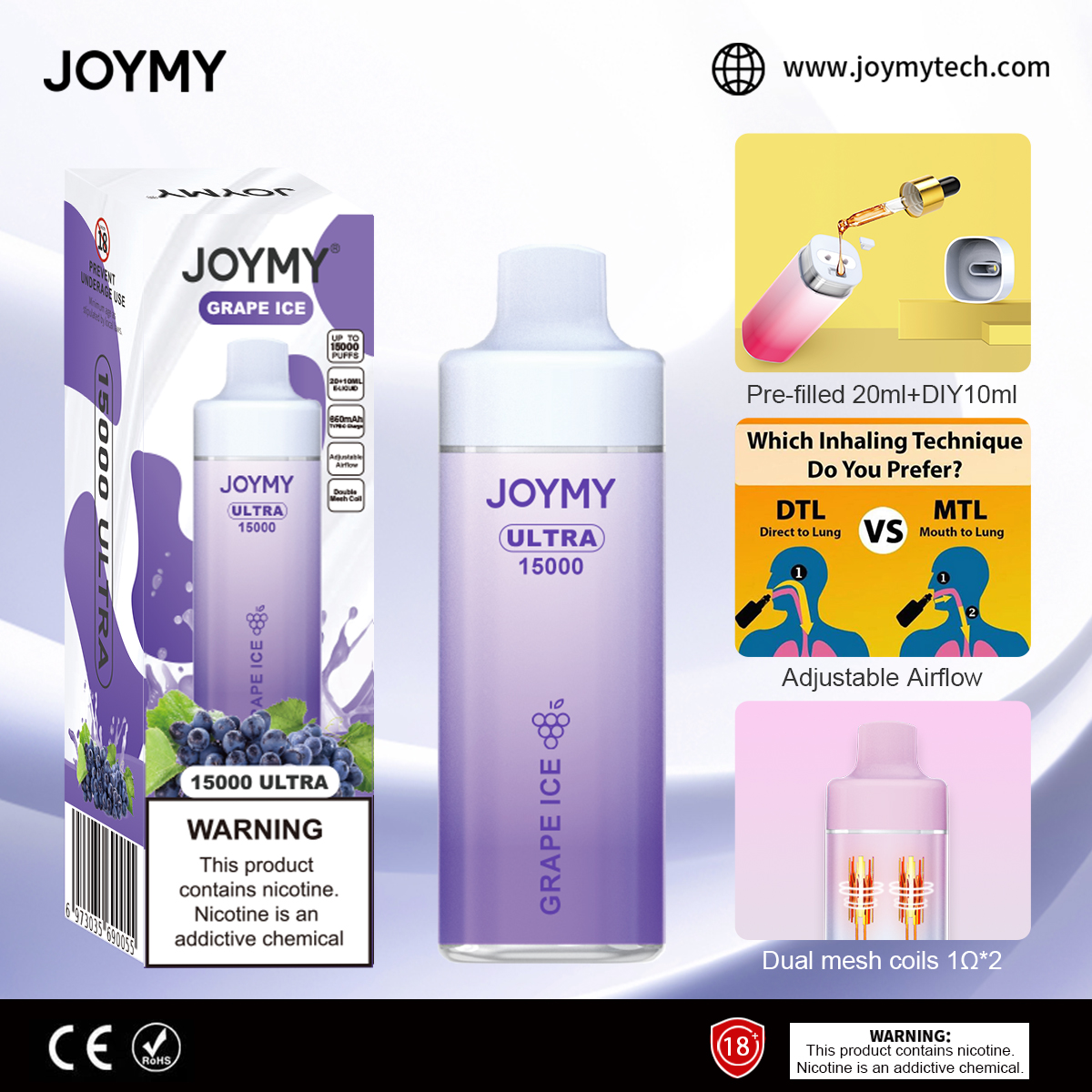 CJoymy's tweet photo. 🤔Are you sure you don't want to give it a try?
👍#Disposable #vape with mutiple #puffs
👏Discreet and elegant appearance
👏A variety of #flavors are waiting for you
💪Double mesh #coils with super explosive power
🤔What are you hesitating about?
https://t.co/C3PDxwkc0u https://t.co/gGVYOcXSAp
