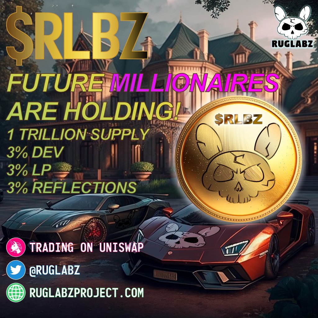 Old_School_OG's tweet photo. @cryptogems555 $RLBZ from @RugLabz will be one of those 1000x #altcoins2023
Load up and HODL!📈
https://t.co/IBdG7mEjP1
https://t.co/qEP6JN63JT https://t.co/fZmU3S8HpY