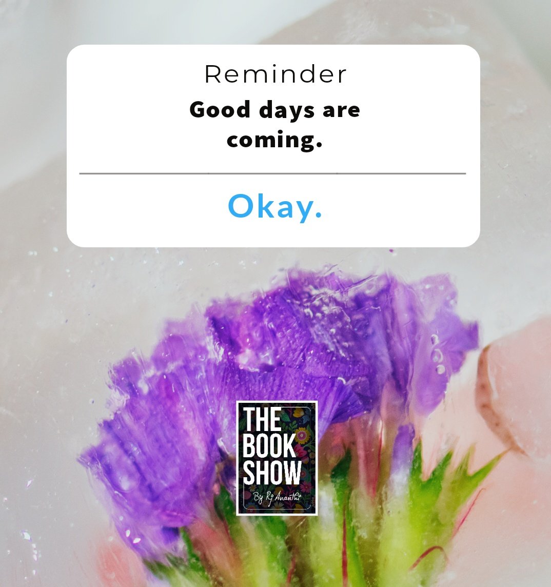 #KuttyReminder
Wishing you all goood day today. Today's gonna be yours 💗🤌
.
.
#TheBookShow #rjananthi #goodthoughts #Bookstagram #bookcommunity #bookblogger #booktuber #Bookfluencer #reading #readersofinstagram #readwithus #booktwitter