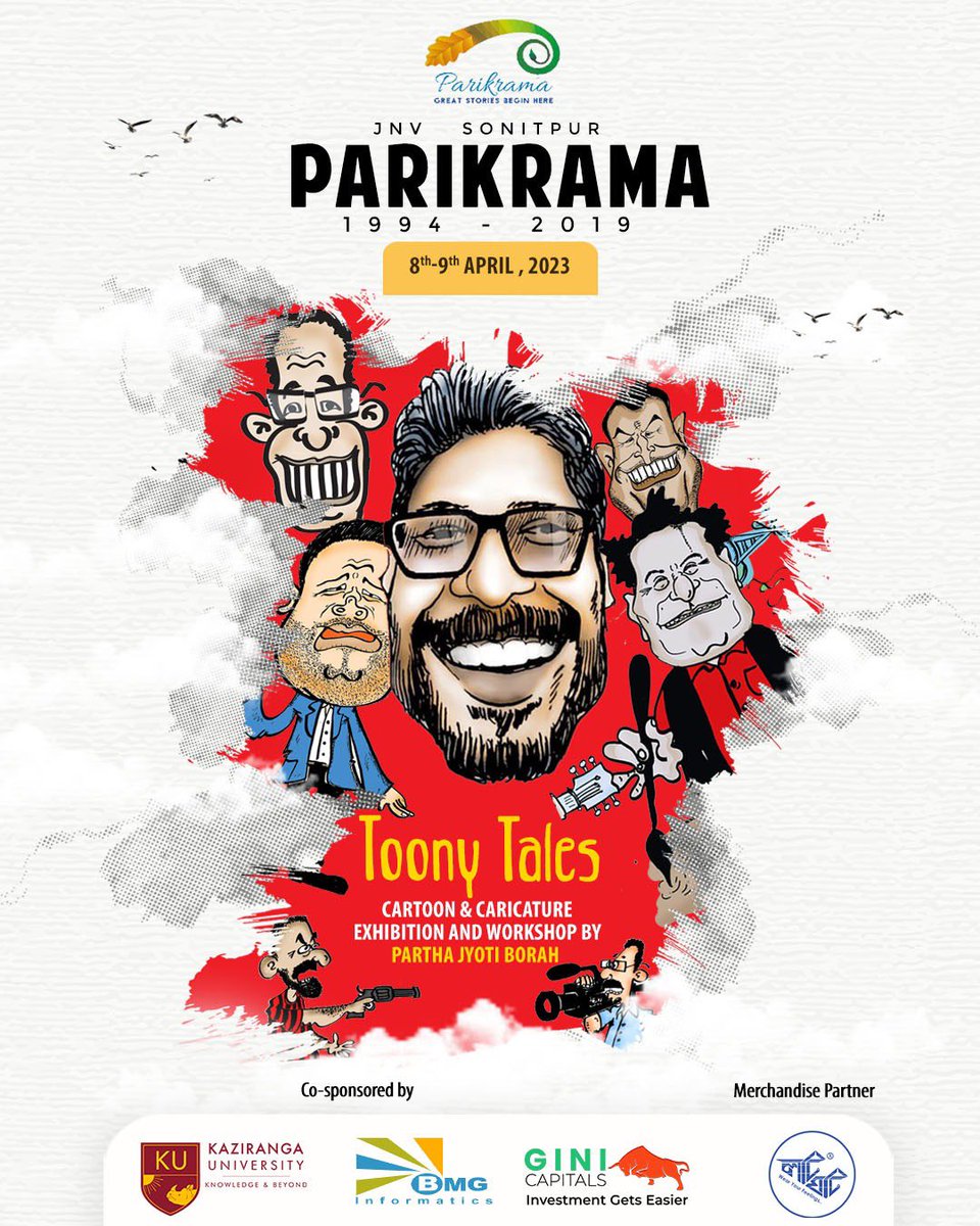 jnv_sonitpur_aa's tweet photo. Get ready for the Toony Tales to unfold with Partha Jyoti Borah (1st Batch, JNV Sonitpur).

#Parikrama2023 https://t.co/efxebLlLYK