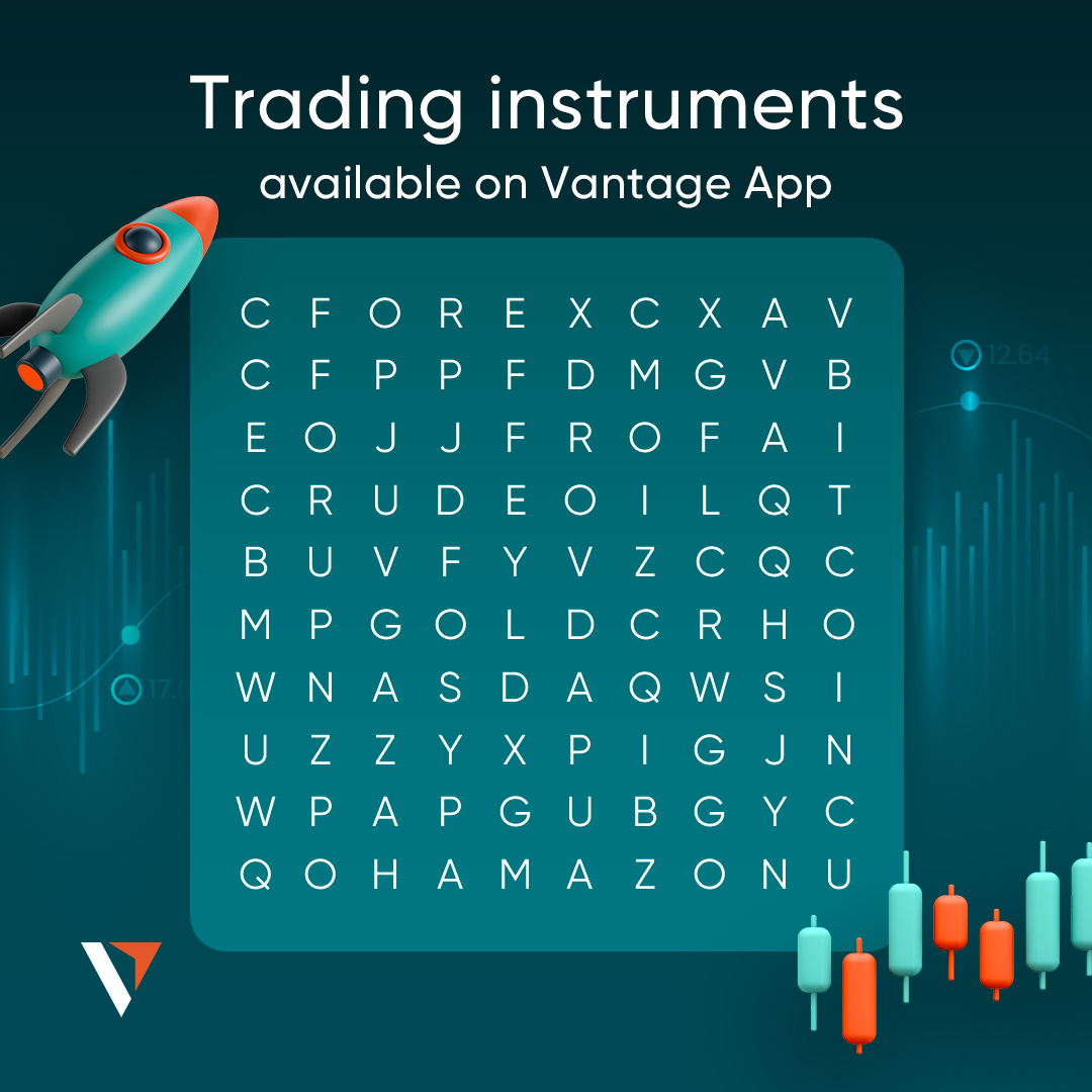 vantagemarkets's tweet photo. Can you find all 6 tradable instruments available on Vantage's all-in-one trading app?
Download the app so you won't have to look further for the answers: https://t.co/6ETdr5buxz
#VantageApp #TradingInstruments #FinancialMarkets https://t.co/EbxKu3edpC