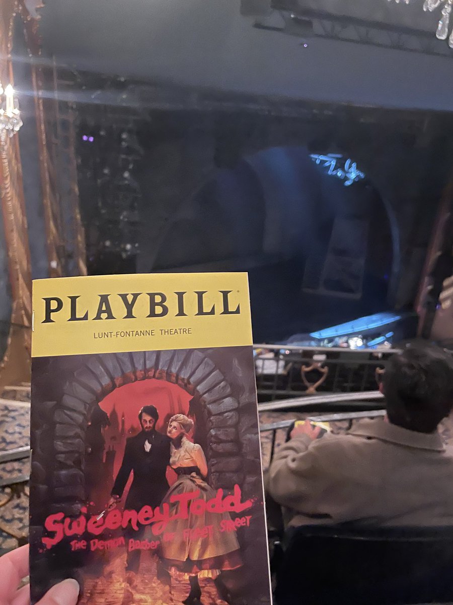 RachelleLesy's tweet photo. Visiting from Canada.  First Broadway to see @SweeneyToddBway https://t.co/HHmImc4xss