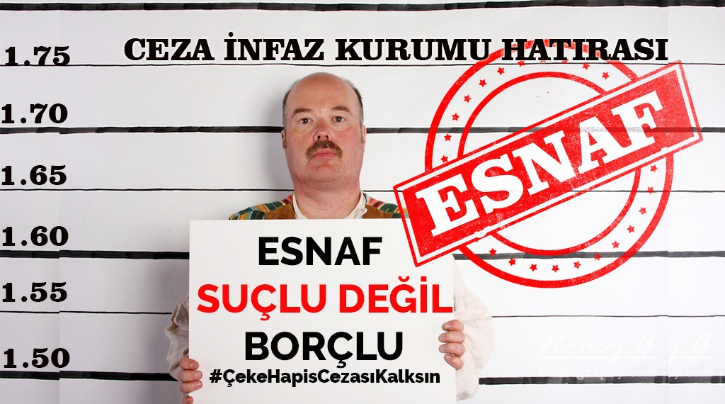 Günaydın Ercan bey
Yüzbinlerce esnaf ekonomik krizler öngörülemeyen sebeplerle ödeyemedği çeklerden dolayı 5 sene hapse mahkum edildi

Eşler çocuklar perişan durumda
Her soruna çözüm bulunan bu günlerde Esnaflar unutulmasın
<a href="/hilal_kaplan/">Hilâl Kaplan</a> <a href="/sebnembursali/">Şebnem Bursalı Aksoy</a> <a href="/melihaltinok/">Melih Altınok</a>