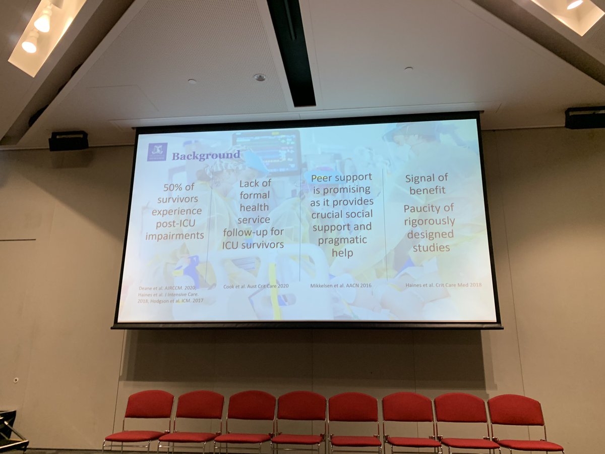 lisa_vanderlee's tweet image. Fantastic study by @HainesKimberley on peer support groups post #ICU 👏🏻 in the running for Best Allied Health Paper @ANZICSACCCN_ASM #2023ASMAdelaide