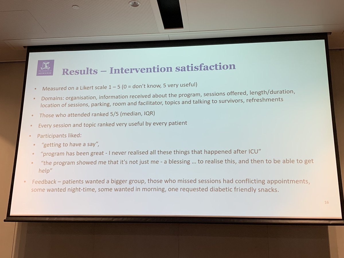 lisa_vanderlee's tweet image. Fantastic study by @HainesKimberley on peer support groups post #ICU 👏🏻 in the running for Best Allied Health Paper @ANZICSACCCN_ASM #2023ASMAdelaide