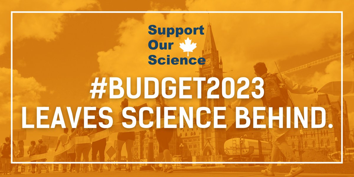 Increased cost of living, no increase in grad student funding (in almost *20* years), and no new investment in NSERC Discovery funding #Budget2023 leaves Canadian science lagging behind.  #ISupportGradStudents #ISupportPostdocs @cafreeland @justintrudeau #SupportOurScience