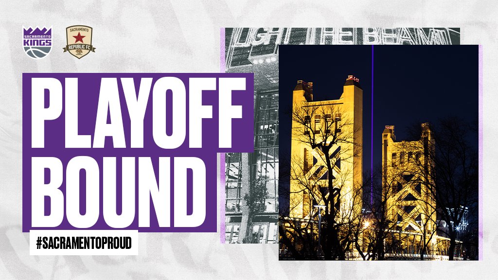 SacRepublicFC's tweet image. LIGHT THE BEEEEAM! 👑

LFG, @SacramentoKings! Congrats on clinching a spot in the #NBAPlayoffs! 

#Indomitable x #SacramentoProud