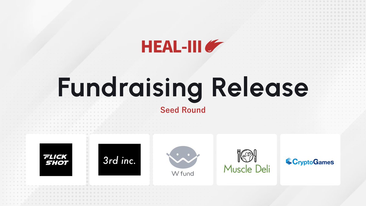 Heal3official's tweet photo. GamiFi "HEALTHREE" on Astar Network Raises Funding🔥
Strengthening partnerships and development with branded operators to expand the Health and Earn market!!💪
https://t.co/pXcGDudAzt https://t.co/9zxVzr6RRj