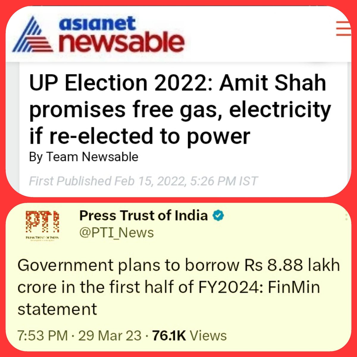 FekuBuster's tweet photo. Why make outrageous promises if you can't afford it??
#RevadiCulture?? https://t.co/fsjHuvfZ5V