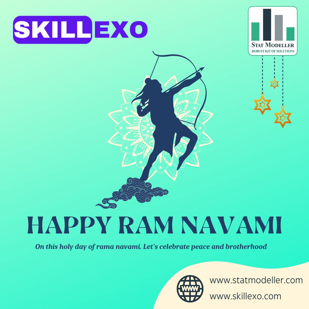 StatModeller's tweet photo. On the auspicious occasion of Ramnavmi, may the blessings of Lord Rama bring you and your loved ones joy, peace, and prosperity. https://t.co/hqFKX1Bgj2
