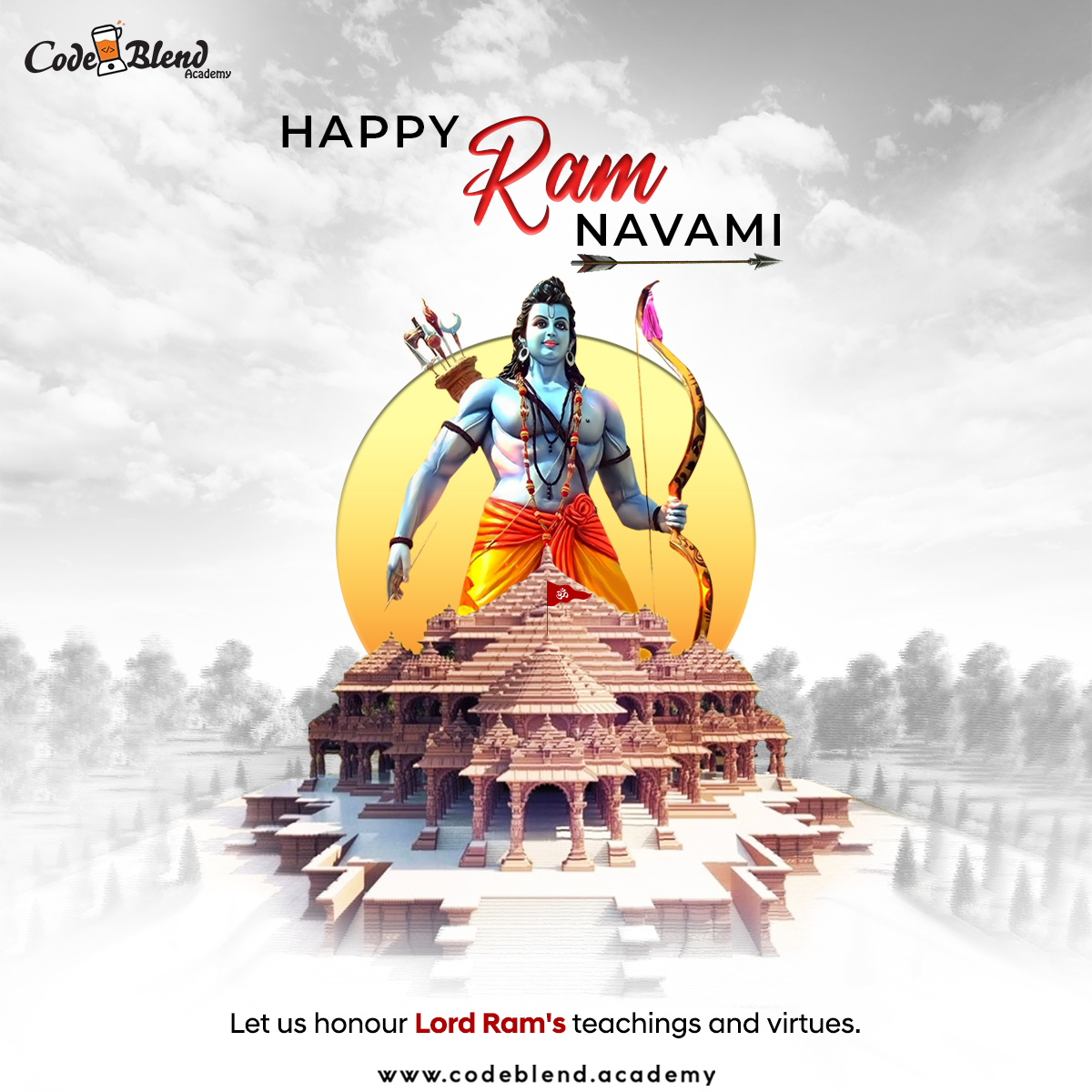 CodeblendA's tweet image. May Lord Rama's heavenly favors protect us from all evils and bless us with peace, harmony, and unity. Happy Ram Navami.
#codeblendacademy #ramnavami #ram #india #shubhnavami #durga #maadurga #durgapuja #matarani
