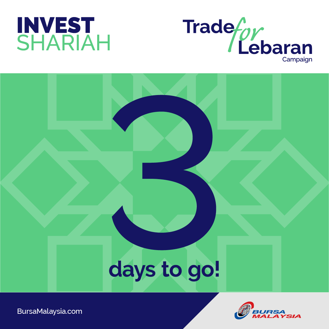 BursaMalaysia's tweet photo. Are you ready for the big reveal on Monday, 3 April 2023?
#TradeforLebaranCampaign #InvestShariah
#iETF #iREIT https://t.co/ikFUw5zkFp