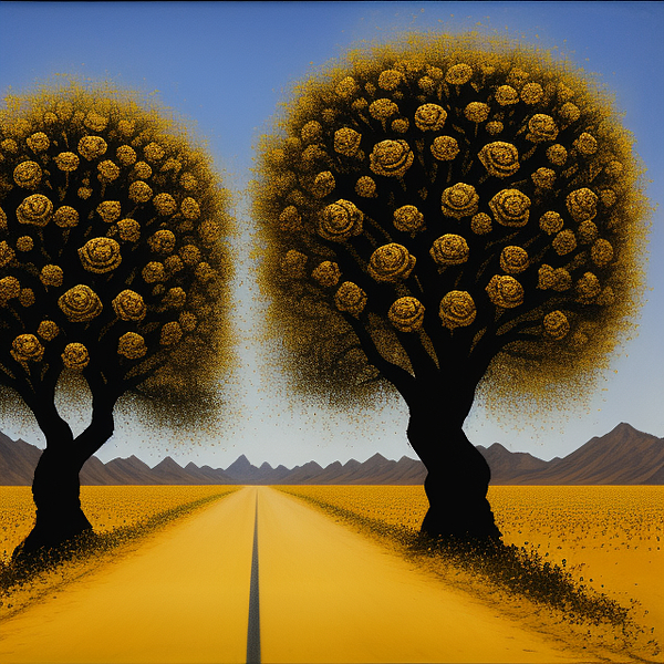 amirasoudan's tweet photo. New artwork for sale! - "Golden roses grown on black trees" - https://t.co/OHQPMG7xhQ @fineartamerica https://t.co/ke3h4gN9JM