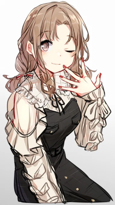 【】の雛菜ちゃん、いつもより巻いてるのも可愛い～～  #シャニマス 