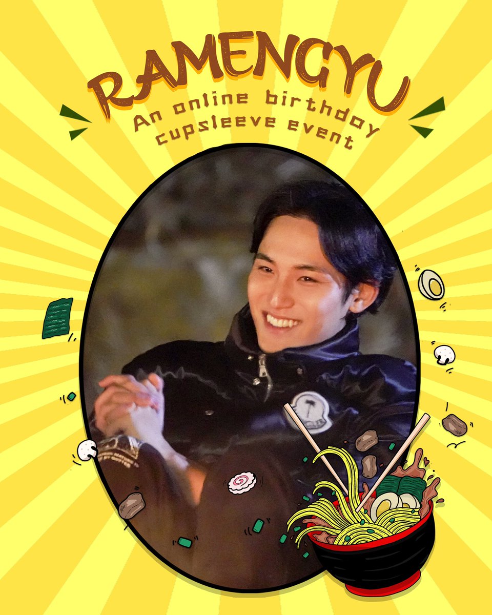 wonderwomainne's tweet photo. Calling all Mingyu’s aegideul~ Join us as we celebrate SVT’s go-to chef’s birthday!

RamenGyu: An online cupsleeve event for Seventeen’s Mingyu 🥳🍜

🛵 Delivery of RamenGyu CSE kits will start on Mingyu Day, April 6

Reserve your slot through this link:
https://t.co/NJnA601Fr8 https://t.co/c6PEF3ukzY