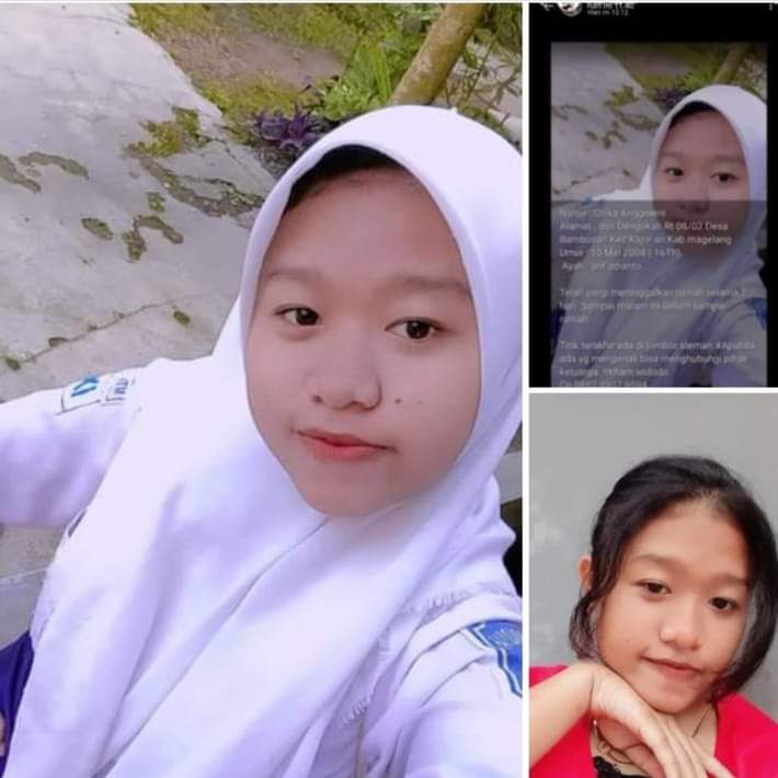 merapi_uncover's tweet photo. Bismillah ..
Assalamualaikum.wr.wb.
*ANAK HILANG*

NAMA     : *CHIKA ANGGRAENI*
ALAMAT : *Dusun Dengokan .RT/RW.08/02*
DESA.     : *BAMBU SARI*
KECAMATAN : *KAJORAN - MAGELANG*
UMUR. : *16 TAHUN (MEI 2008 )*
SEKOLAH : *MTs MUHAMMADIYAH.MADUKORO - KAJORAN.MAGELANG* https://t.co/yk2UnitlbT