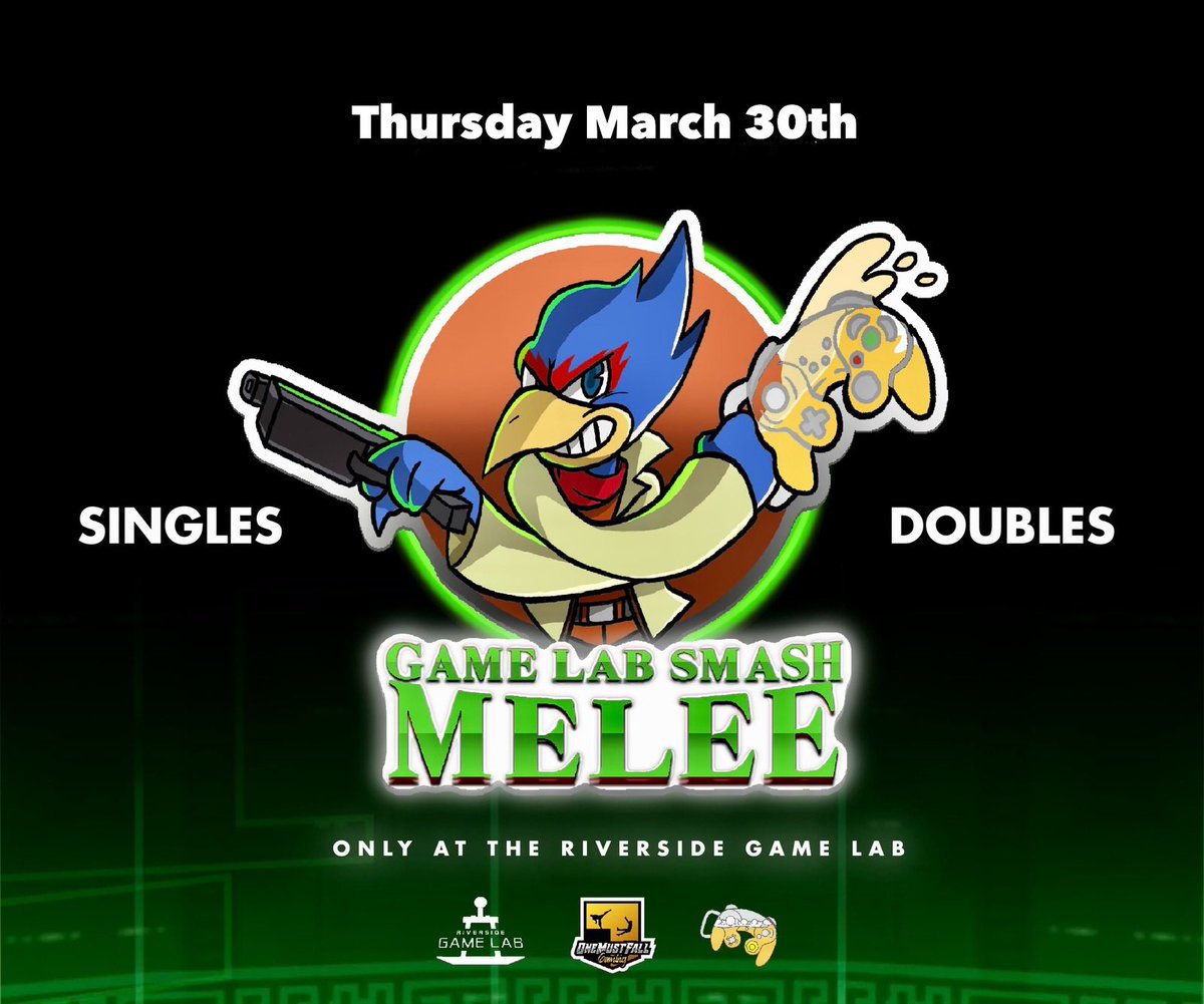 Game Lab Smash: Melee!
-This tourney series will be playing on Slippi using modified Nintendo Wiis to replicate CRT play
-We will be exclusively using Monitors for best results
-Doubles &amp; Singles 
-Pre-Reg &amp; in person Reg available!

<a href="/backyardsmash/">BYS</a> <a href="/rivgamelab/">Riverside Game Lab</a> <a href="/SoCalMelee/">SoCal Melee Community</a>